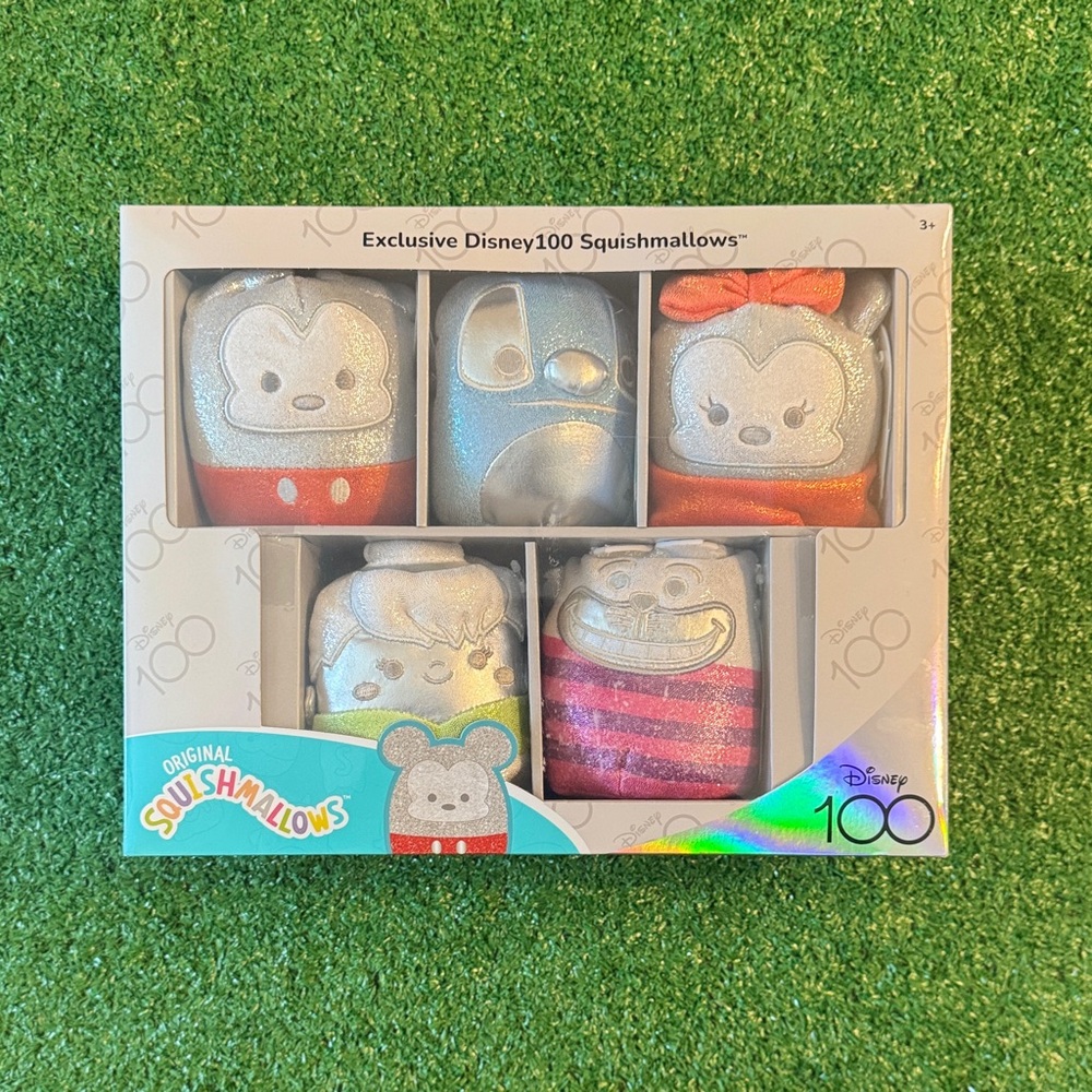 Disney Squishmallows Set with Red and Silver Accents